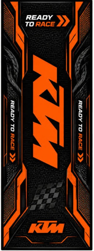 فرش زیر موتور سیکلت 220×80 سانتیمتر | KTM