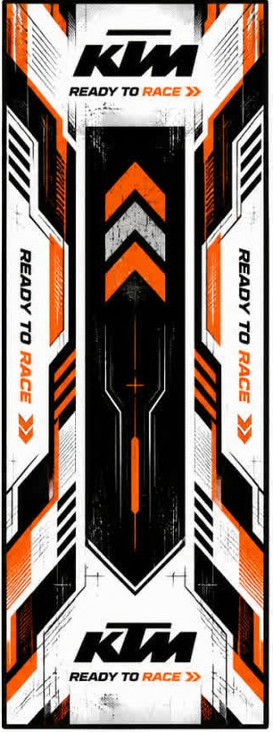 فرش زیر موتور سیکلت 220×80 سانتیمتر | KTM