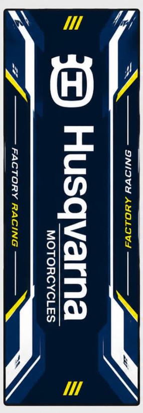 فرش زیر موتور سیکلت 220×80 سانتیمتر | HUSQVARNA