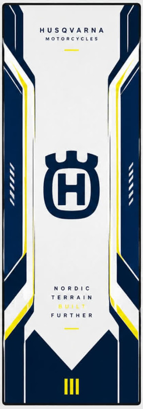 فرش زیر موتور سیکلت 220×80 سانتیمتر | HUSQVARNA