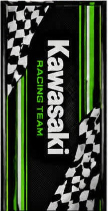 فرش زیر موتور سیکلت 220×80 سانتیمتر | KAWASAKI